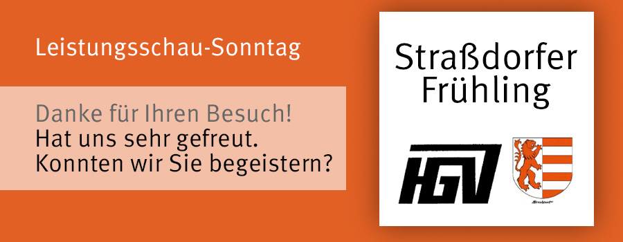 Danke für Ihren Besuch des Straßdorfer Frühling 2025